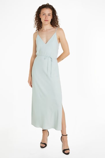 Calvin Klein Grey Midi Slip Dress