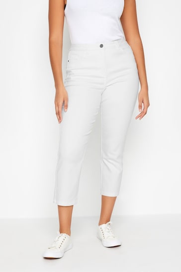 M&Co White Petite Petite Cropped Jeans