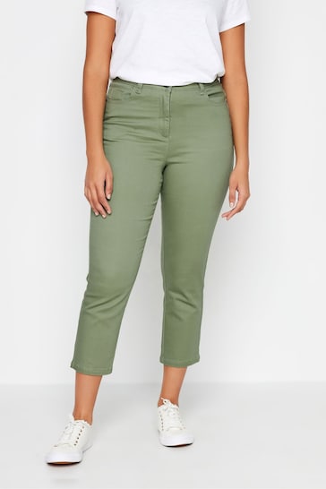 M&Co Green Cropped Jeans