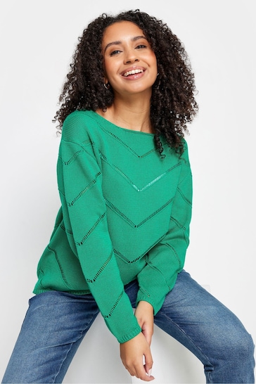 M&Co Green Petite Knitted Jumper