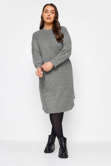 Yours Curve Grey Soft Touch Jumper Dress