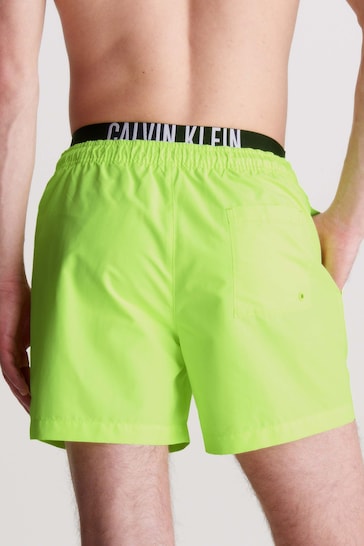 Calvin Klein Slogan Waistband Swim Shorts