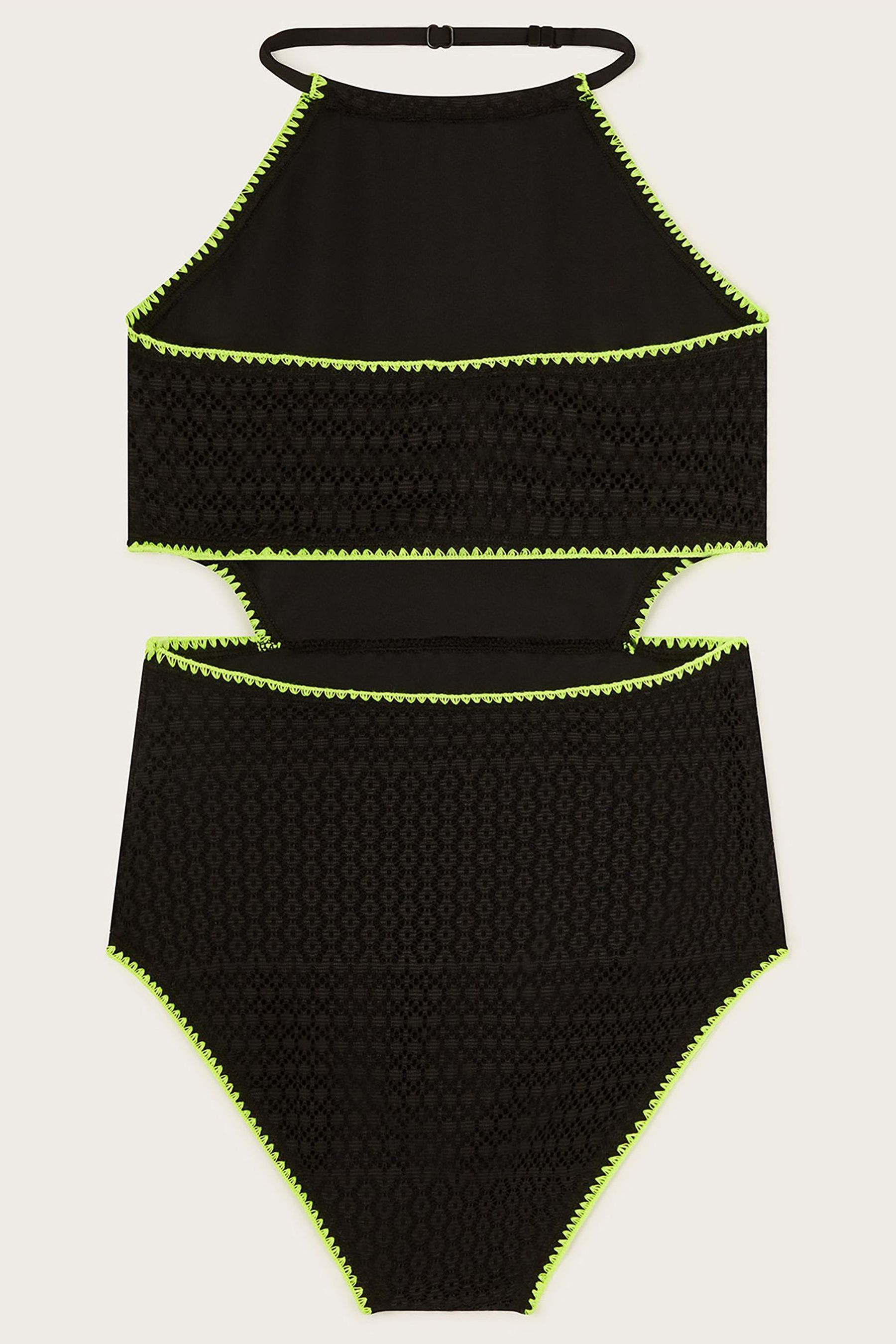 Monsoon Black Crochet Swimsuit