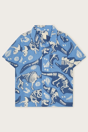 Monsoon Blue Dinosaur Bone Shirt