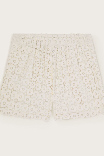 Monsoon Natural Lace Shorts