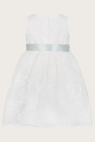 Monsoon Natural Baby Camelia Lace Rose Dress