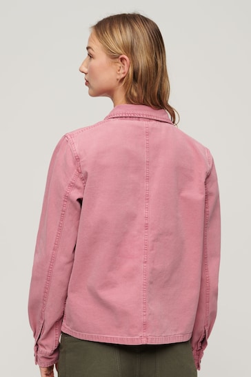 Superdry Pink Four Pocket Chore Jacket
