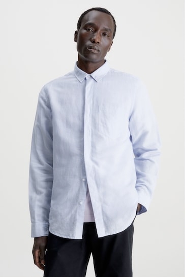 Calvin Klein Regular Linen Cotton Shirt