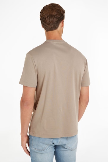 Calvin Klein Embossed Logo Brown T-Shirt