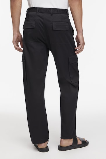 Calvin Klein Straight Cargo Black Trousers