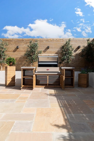 Maze Natural Bali Outdoor Kitchen with Beef Eater 5 Burner BBQ