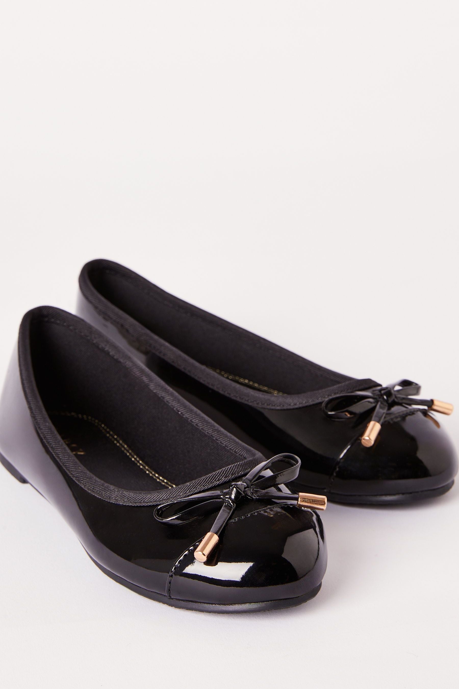 Black school shoes slip on on sale