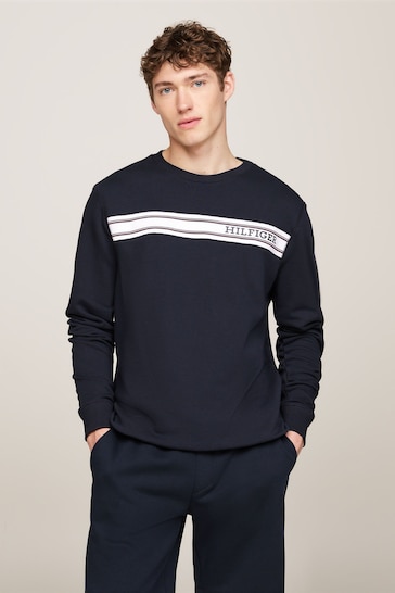 Tommy Hilfiger Blue Track Sweater Top
