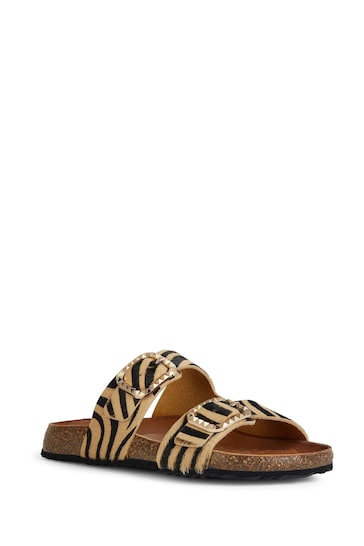 Geox D New Brionia Brown Sandals