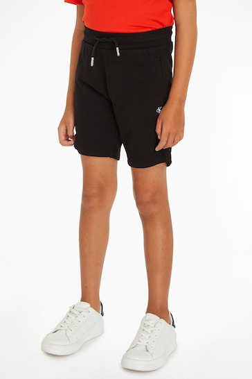 Calvin Klein Logo Badge Black Shorts Set
