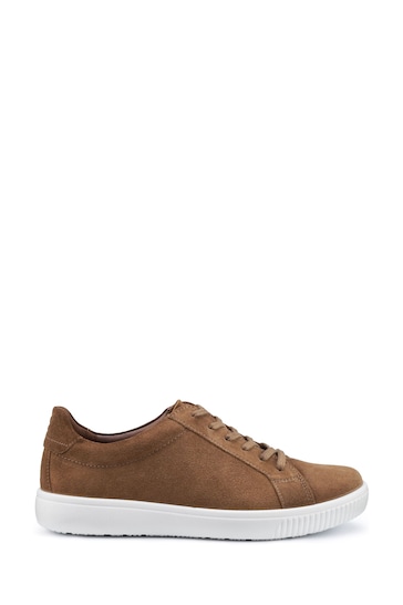 Hotter Brown Suede Oliver Lace-Up Shoes