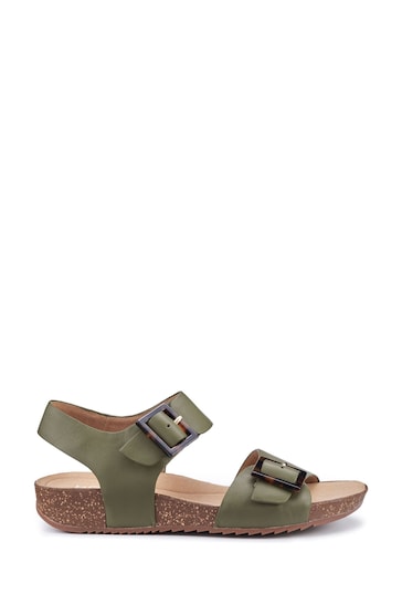 Hotter Green Tourist II Buckle Wide Fit Sandals