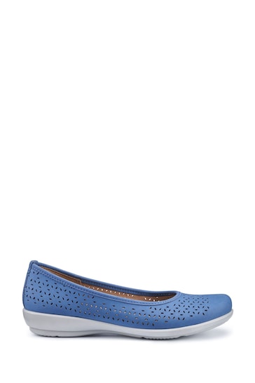 Hotter Blue Livvy Slip-On Wide Fit Shoes