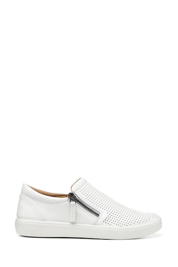 Hotter White Hotter Daisy Slip On/Zip X Wide Shoes
