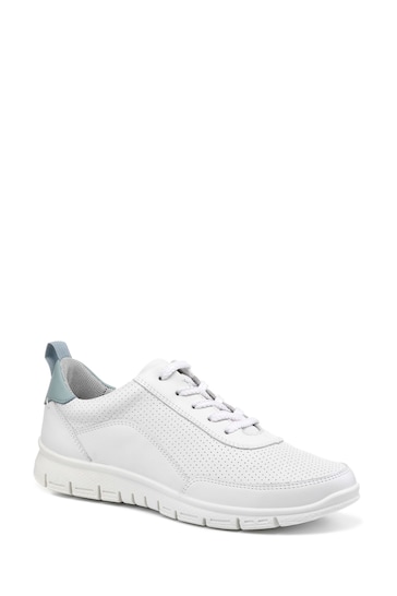 Hotter White Gravity II Lace-Up Wide Fit Trainers