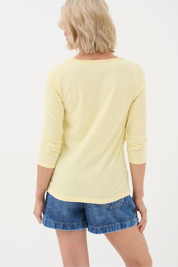 FatFace Yellow Porter T-Shirt