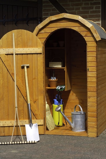 Callow Brown Arched Roof Garden Accessories Shed