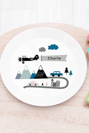 Personalised Adventure Childrens Dinner Set by Treat Republic