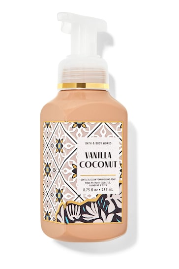 Bath & Body Works Vanilla Coconut Gentle and Clean Foaming Hand Soap 8 fl oz / 236 mL
