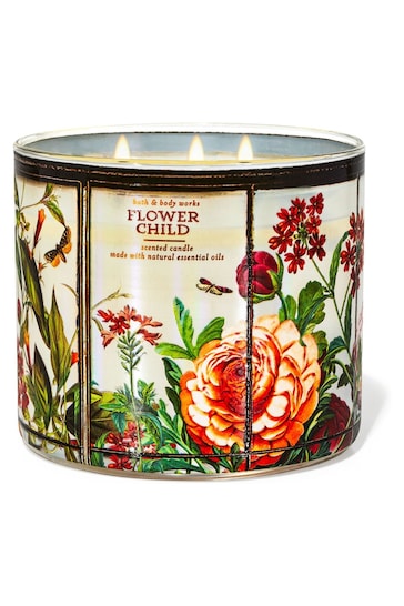 Bath & Body Works Flowerchild 3-Wick Candle 14.5 oz / 411 g
