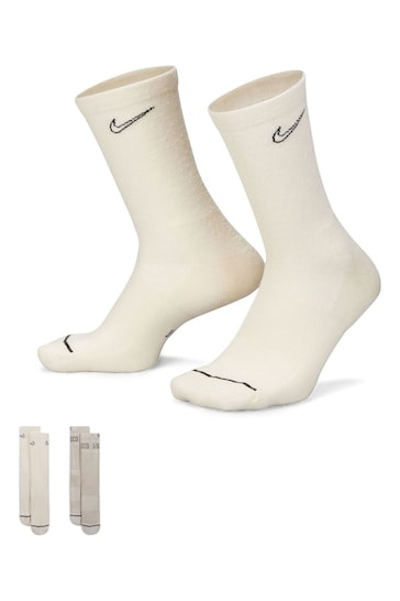 Nike Natural Everyday Plus Cushioned Crew Socks 2 Pack