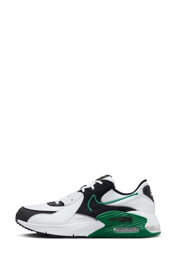 Nike White/Green Air Max Excee Trainers