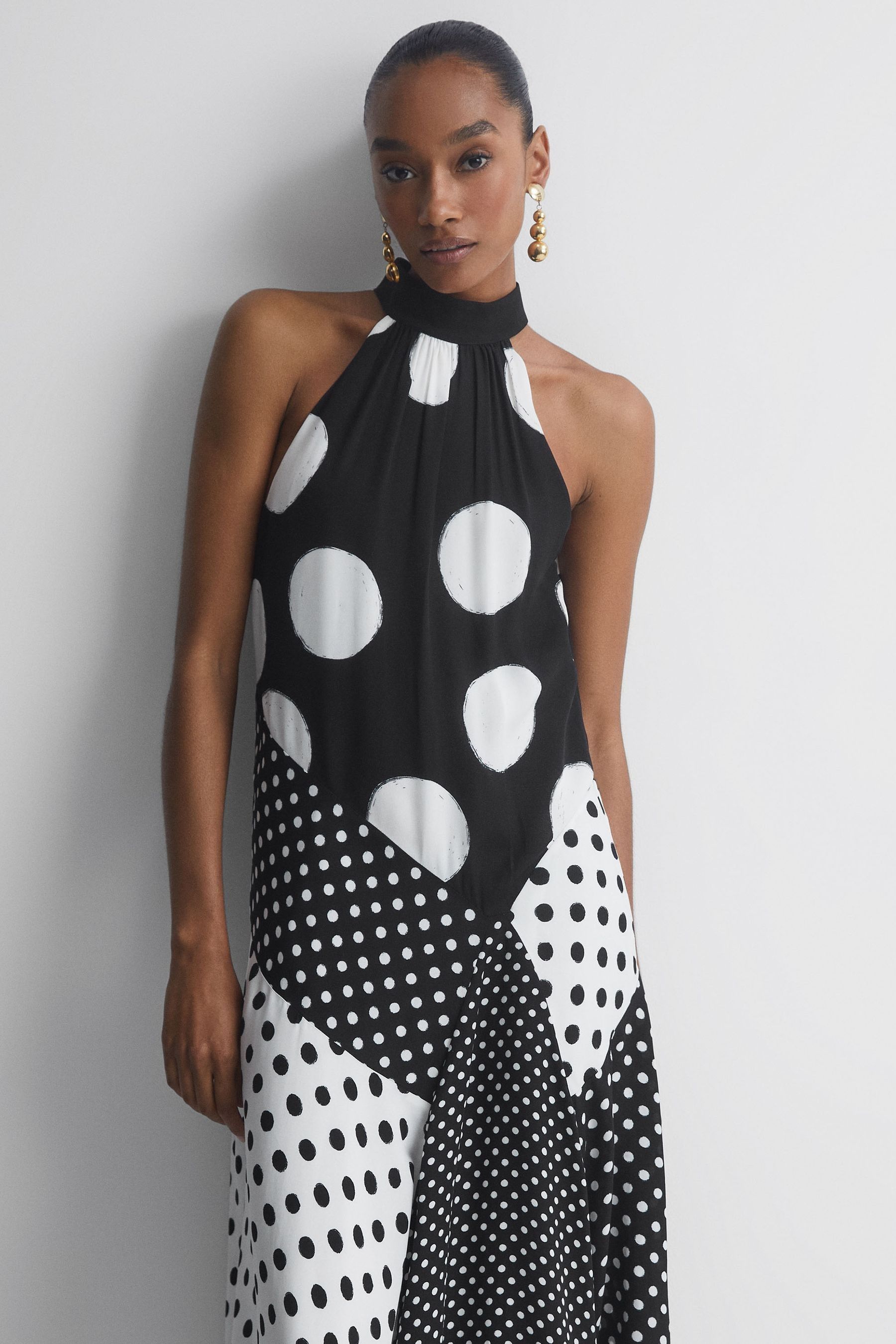 Buy Florere Polka Dot Asymmetric Midi Dress from the Next UK online shop