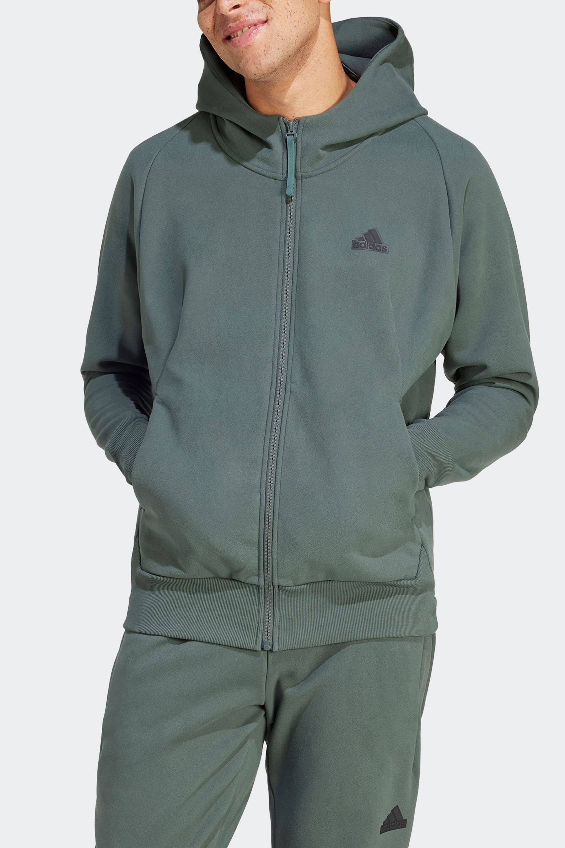 Buy adidas Green Sportswear Z.N.E. Winterized Full Zip Hooded