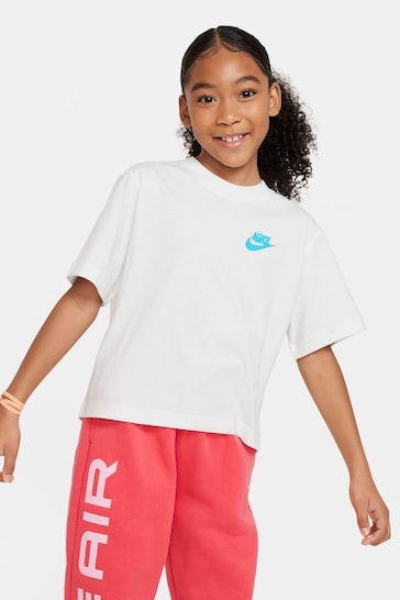Nike White Sportswear Boxy T-Shirt
