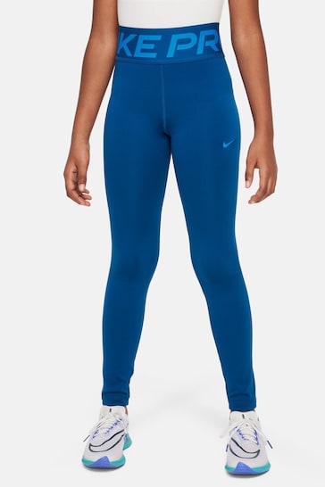 Nike Blue Pro Dri-FIT Leggings