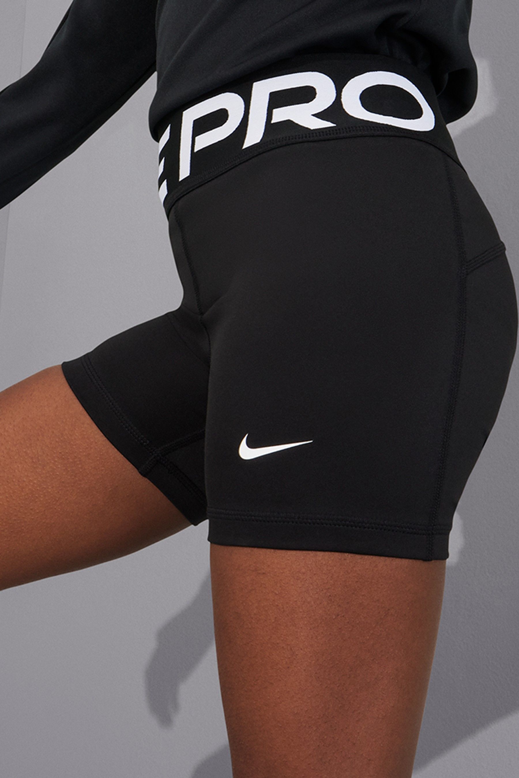 Buy Nike Black Pro Dri FIT 3 Inch Super High Waist Shorts from the Next UK online shop