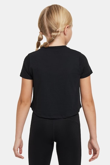 Nike Black Pro Cropped T-Shirt