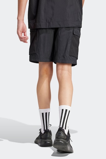 adidas Black Sportswear City Escape Cargo Shorts