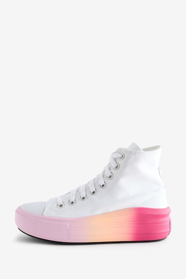 Converse White Ombre Move Platform Youth Trainers