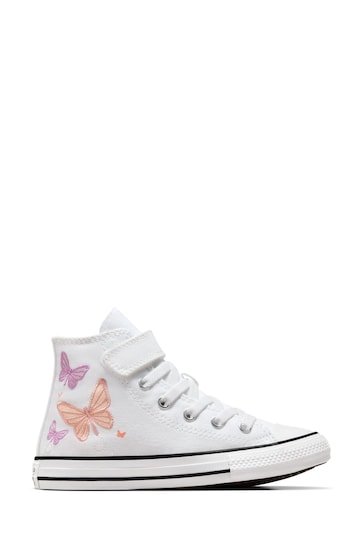 Converse White/Pink Chuck Taylor All Star High Trainers