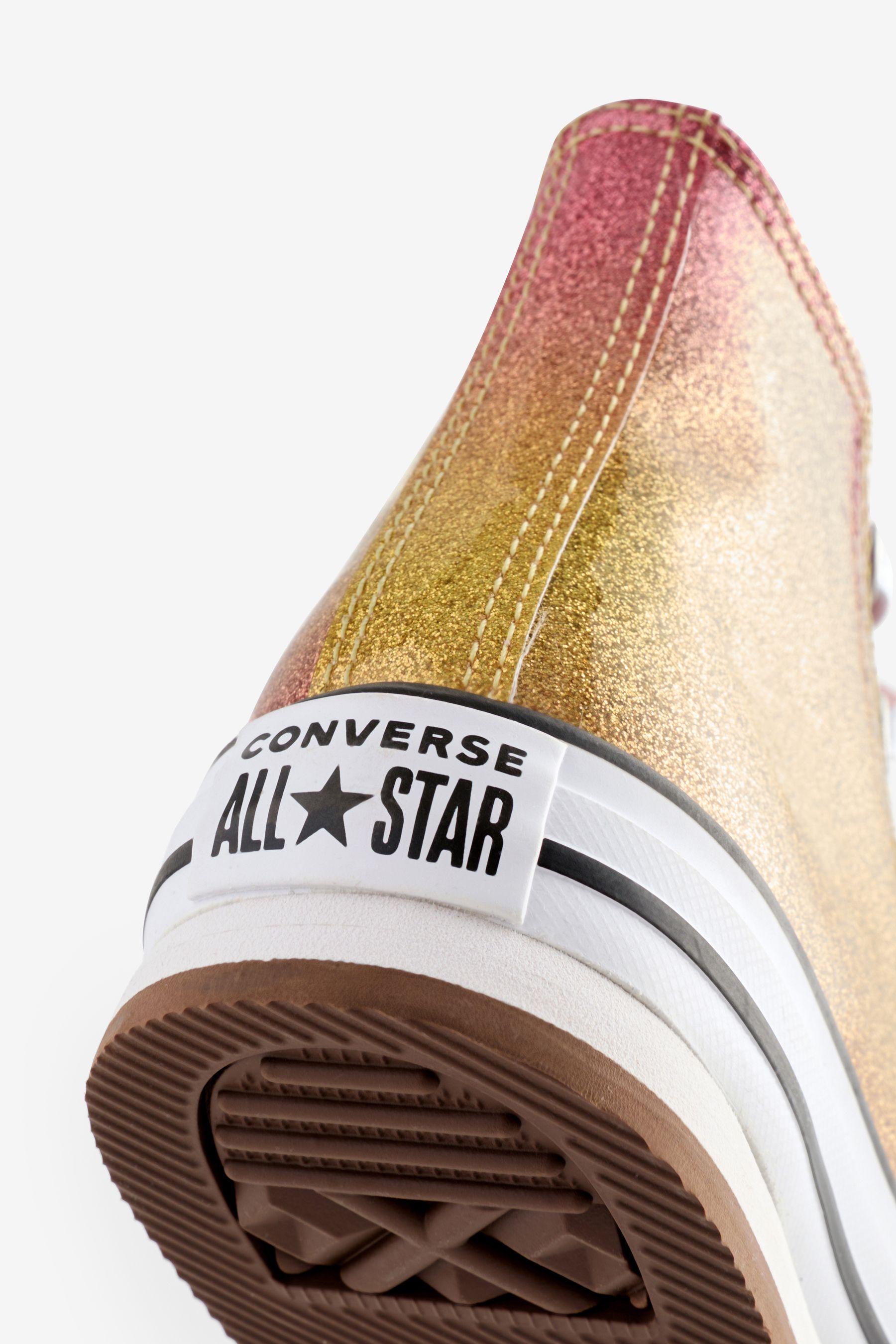 Buy Converse Pink Chuck Taylor Glitter Ombre EVA Lift Junior Trainers from the Next UK online shop