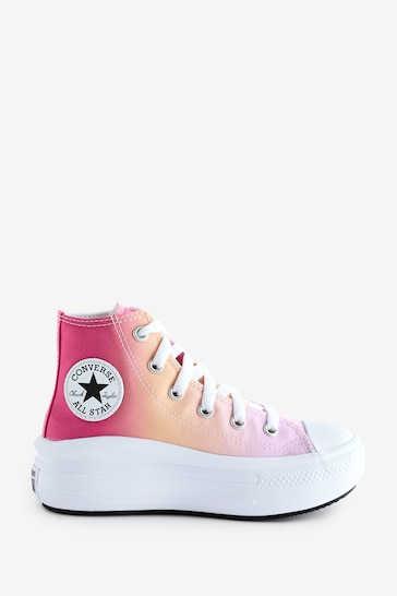 Converse Pink Junior Ombre Move Trainers
