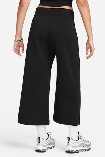 Nike Black Sportswear Phoenix Fleece High-Waisted Cropped Sweatpants