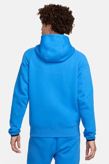 Nike Blue/Black Tech Fleece Full Zip Hoodie
