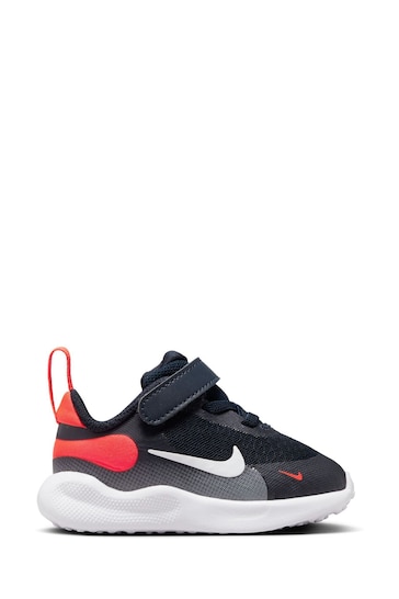 Nike Navy/Red Infant Revolution 7 Trainers