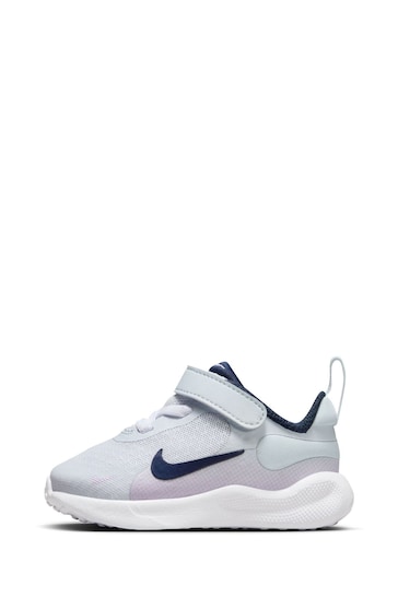 Nike Lilac Grey Infant Revolution 7 Trainers