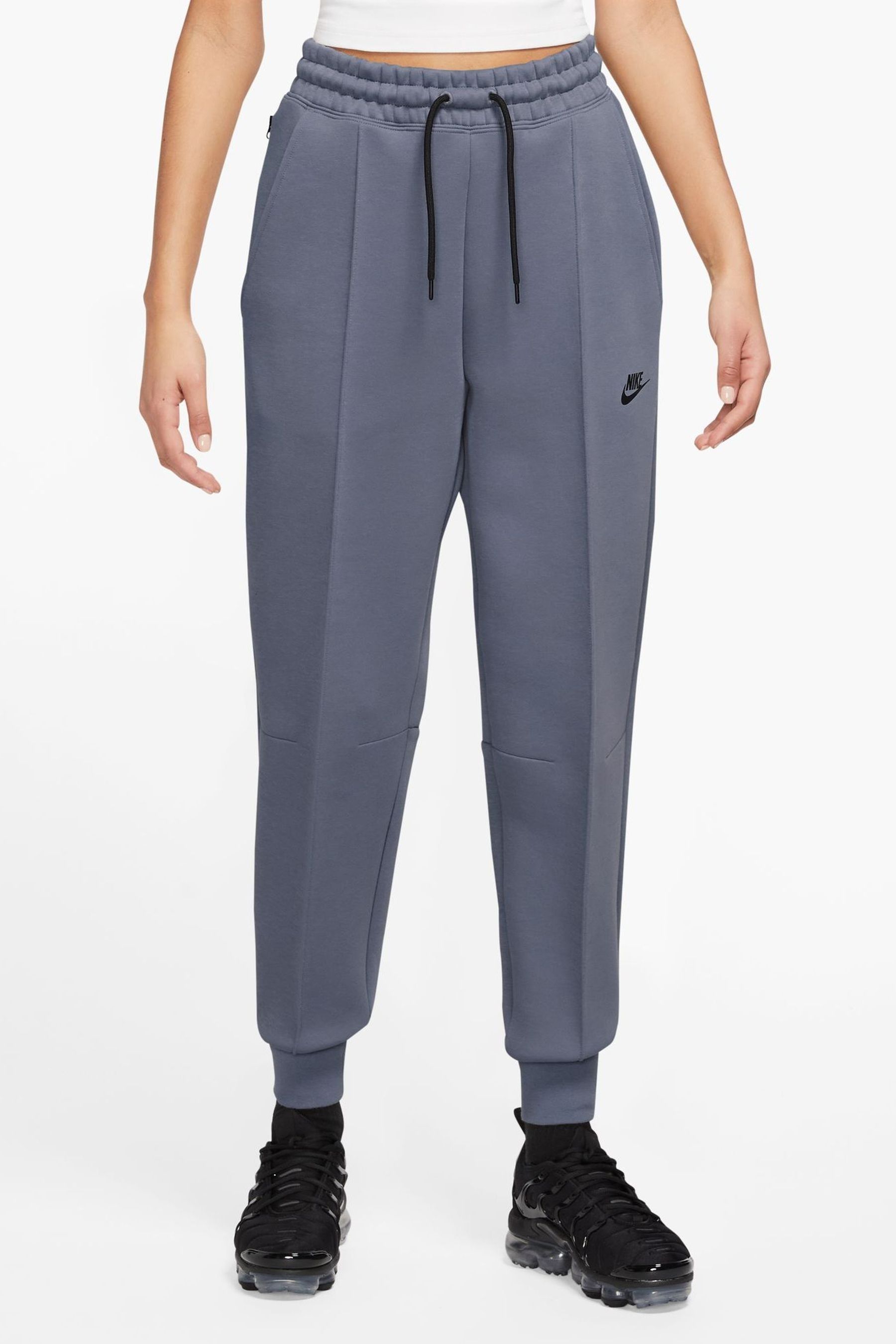 Buy Nike Dark Grey Sportswear Tech Fleece Mid Rise Joggers from