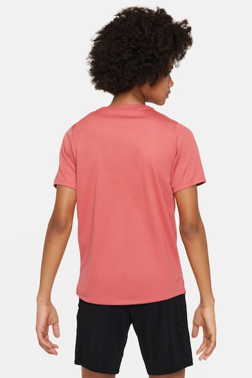 Nike Dark Pink Dri-FIT Miler T-Shirt