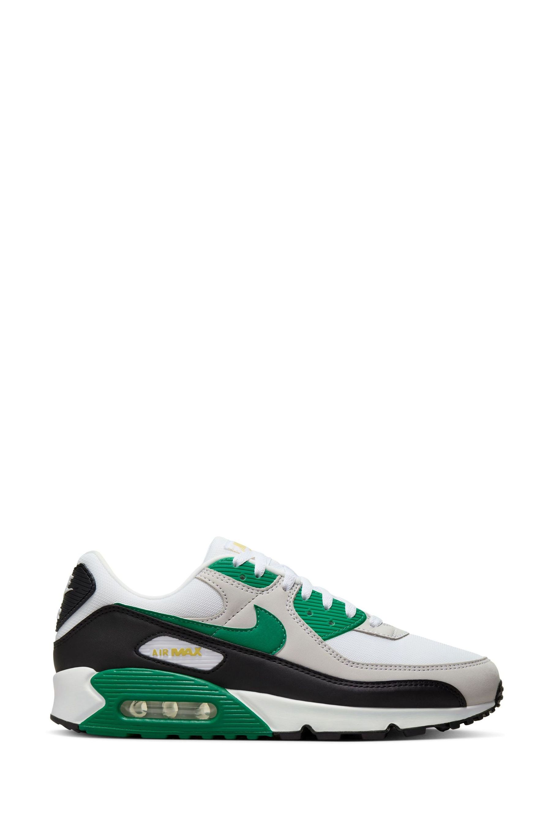 Buy Nike White Green Air Max 90 Trainers from the Next UK online shop