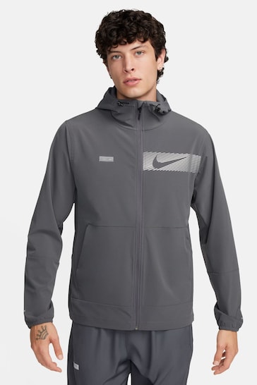 Nike Grey Unlimited Flash Repel Hooded Versatile Jacket